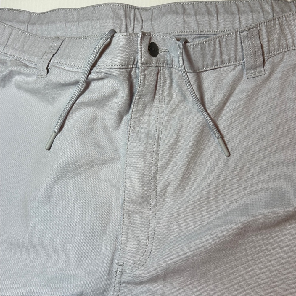 Carhartt Big Man Rugged Flex Relaxed Fit Canvass 8in Grey Shorts 54 waist NWT - Picture 5 of 8